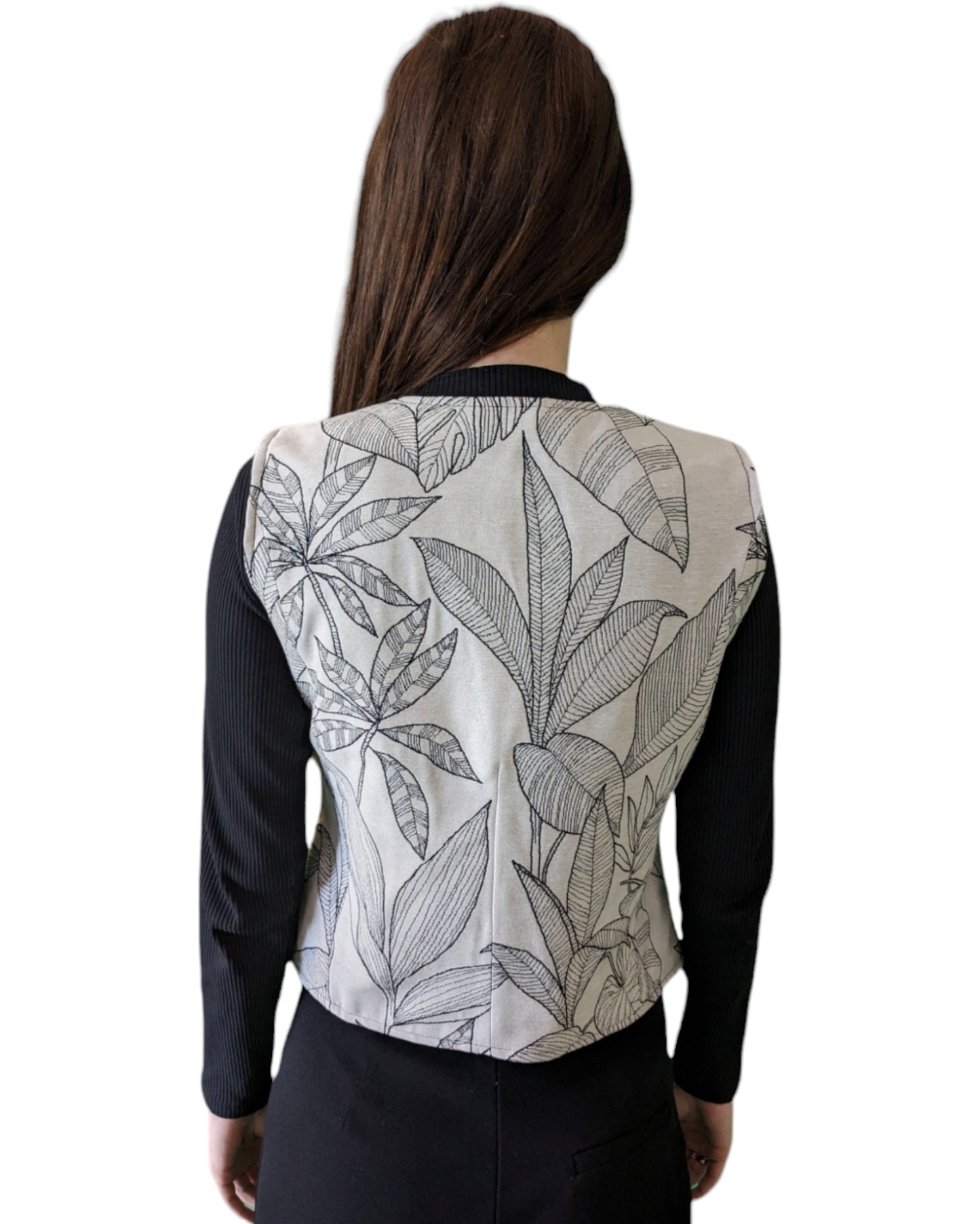 Sleeveless Floral Jacket